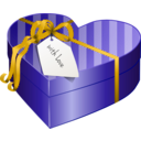 download Valentines Day Gift Box 2 clipart image with 45 hue color