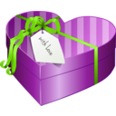 download Valentines Day Gift Box 2 clipart image with 90 hue color