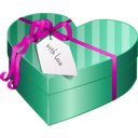 download Valentines Day Gift Box 2 clipart image with 315 hue color