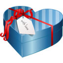 download Valentines Day Gift Box 2 clipart image with 0 hue color
