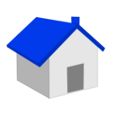 download Home Icon clipart image with 225 hue color