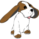 download Big Earred Dog clipart image with 0 hue color