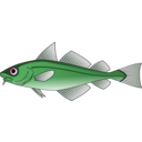 download Codfish clipart image with 270 hue color