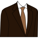 download Brown Suit clipart image with 0 hue color