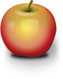 Photorealistic Red Apple