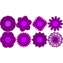 download Strange Flowers clipart image with 0 hue color