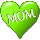 download Mothers Day Heart clipart image with 90 hue color