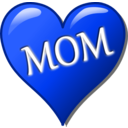 download Mothers Day Heart clipart image with 225 hue color