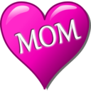 download Mothers Day Heart clipart image with 315 hue color