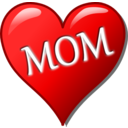 download Mothers Day Heart clipart image with 0 hue color