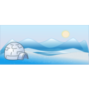 download Ice Scape clipart image with 0 hue color