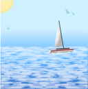 Sea Scene With Boat
