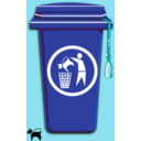 download Dog Trash Can clipart image with 135 hue color