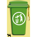 download Dog Trash Can clipart image with 0 hue color