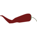 download Cayenne Pepper Simple clipart image with 0 hue color