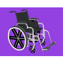 download Wheelchair clipart image with 270 hue color