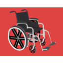 download Wheelchair clipart image with 0 hue color