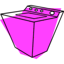 download Washing Machine clipart image with 180 hue color