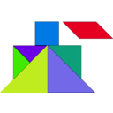 download Tangram clipart image with 45 hue color