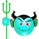 download Devil Smiley Emoticon clipart image with 135 hue color