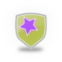 download Blue Shield Star Icon clipart image with 225 hue color