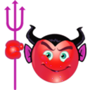 download Devil Smiley Emoticon clipart image with 315 hue color