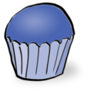 download Muffin clipart image with 180 hue color