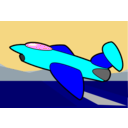 download Jet clipart image with 180 hue color