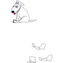 download Dog clipart image with 315 hue color