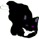 download Feline clipart image with 225 hue color
