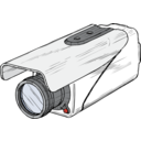 download Surveillance Camera clipart image with 0 hue color