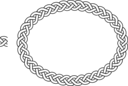 3 Plait Border Oval