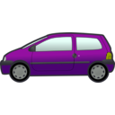 download Blue Twingo clipart image with 45 hue color