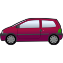 download Blue Twingo clipart image with 90 hue color