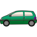 download Blue Twingo clipart image with 270 hue color