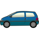download Blue Twingo clipart image with 315 hue color