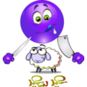 download Butcher Smiley Emoticon clipart image with 225 hue color