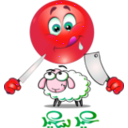 download Butcher Smiley Emoticon clipart image with 315 hue color