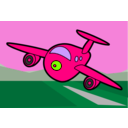 download Bigplane clipart image with 90 hue color