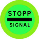download Stopp Signal Sign clipart image with 90 hue color