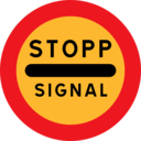 download Stopp Signal Sign clipart image with 0 hue color