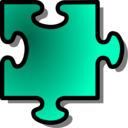 download Green Jigsaw Piece 10 clipart image with 45 hue color