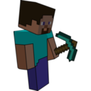 download Minecraft Miner clipart image with 0 hue color