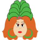 download Hawaii Woman clipart image with 0 hue color