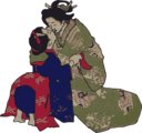 Kissing Geisha