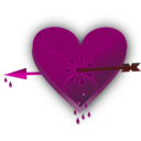 download Broken Heart 3 clipart image with 315 hue color