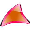 download Triangle clipart image with 315 hue color