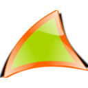 download Triangle clipart image with 0 hue color