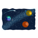 download Space Sketched clipart image with 0 hue color