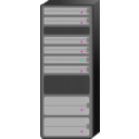 download Server Rack clipart image with 180 hue color